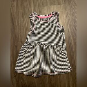 Cat and Jack Toddler Girls Striped Sleeveless Dress with Pink Accents size 3T